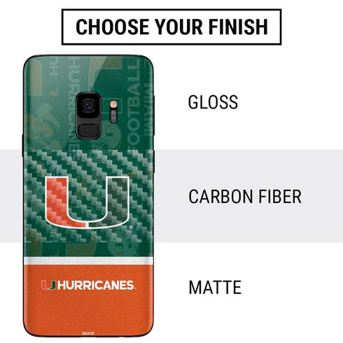 University of Miami U Hurricanes Galaxy S9 Skin